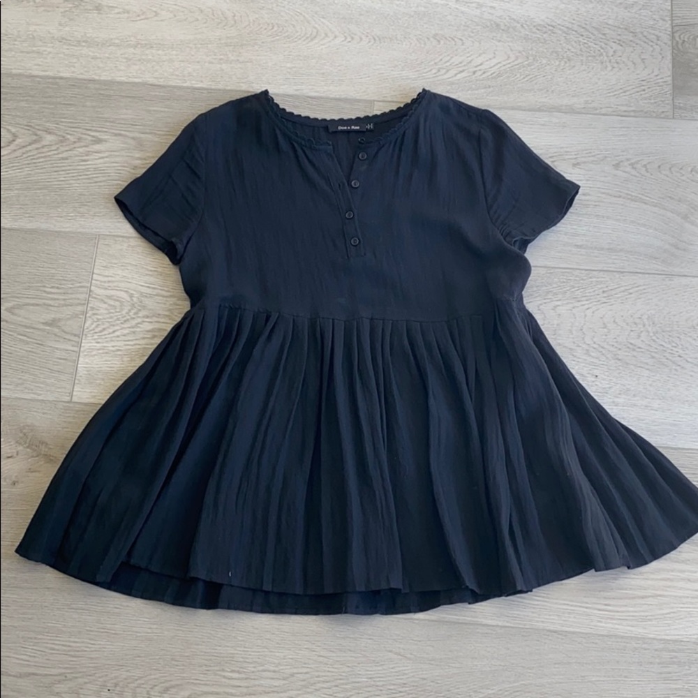 Black Peplum Top